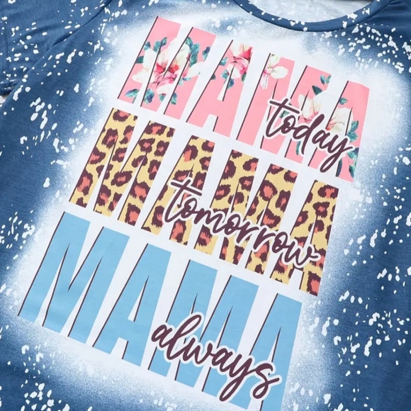 NWT !! Women's Plus Size Casual Blue Graphic Lettering Fashion Top!!💖💖 - Picture 8 of 12